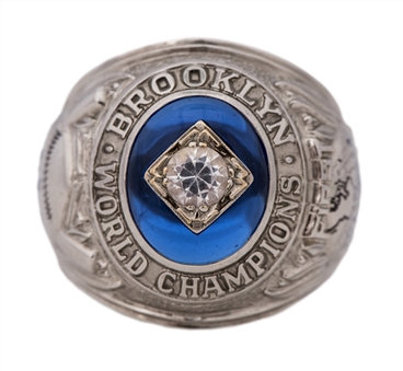 1955 Brooklyn Dodgers World Series Champions Ring- Salesman Sample (Duke Snider)